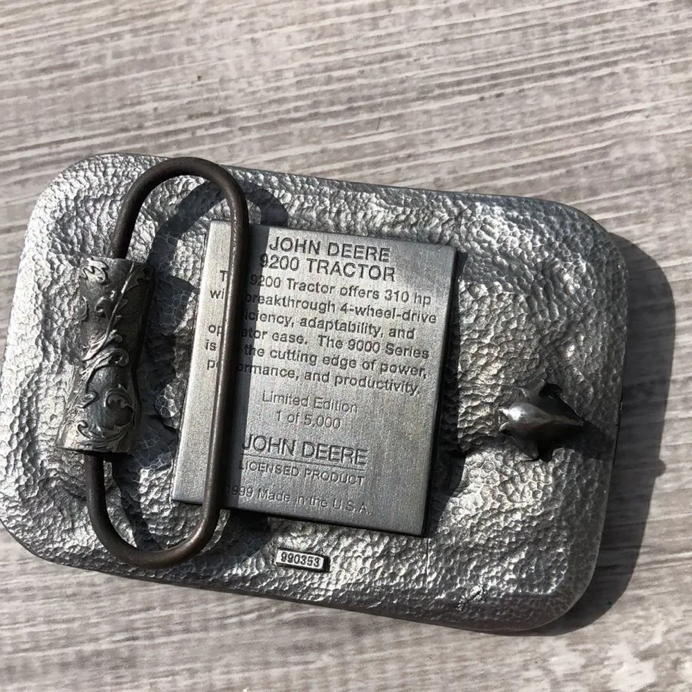 John Deere tractor belt buckle 9200